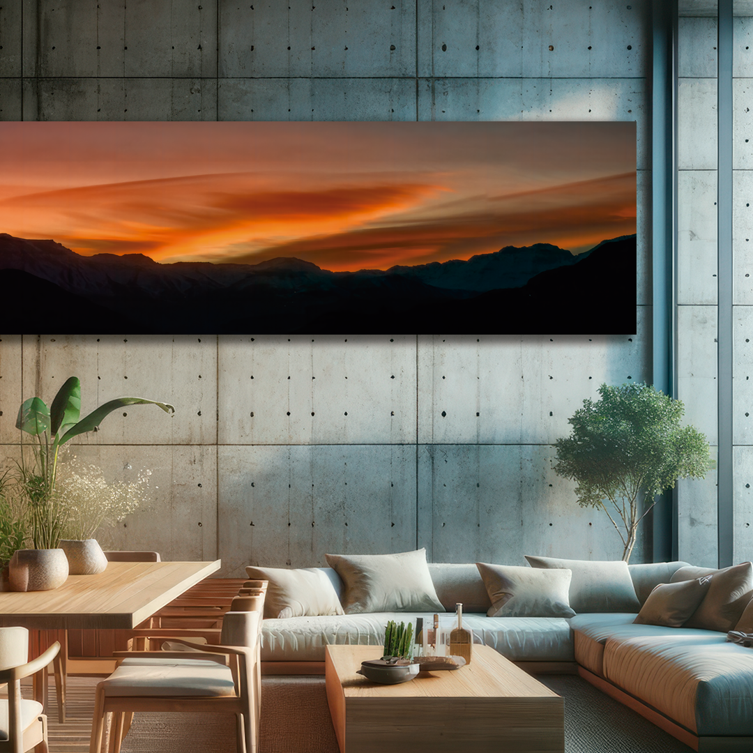 "Silencio y Fuego en el Horizonte Andino, Serenidad Matutina" - Imagen 12