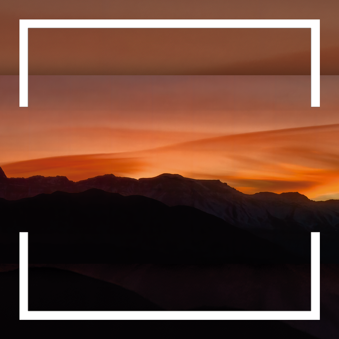 "Silencio y Fuego en el Horizonte Andino, Serenidad Matutina" - Imagen 1